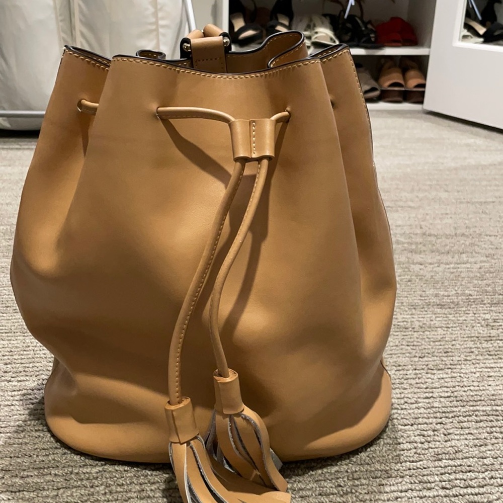 Leather backpack